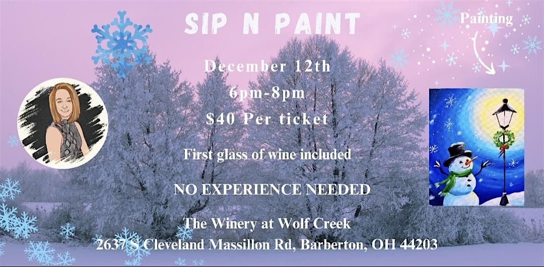 Winter Sip N Paint