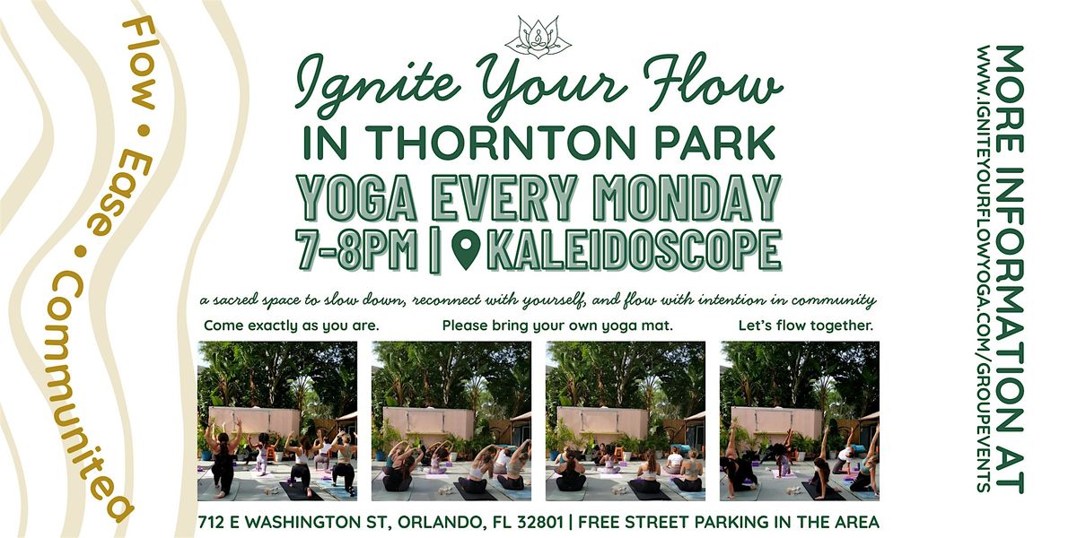 Yoga In Thornton Park, Outdoors, Every Monday at 7pm
