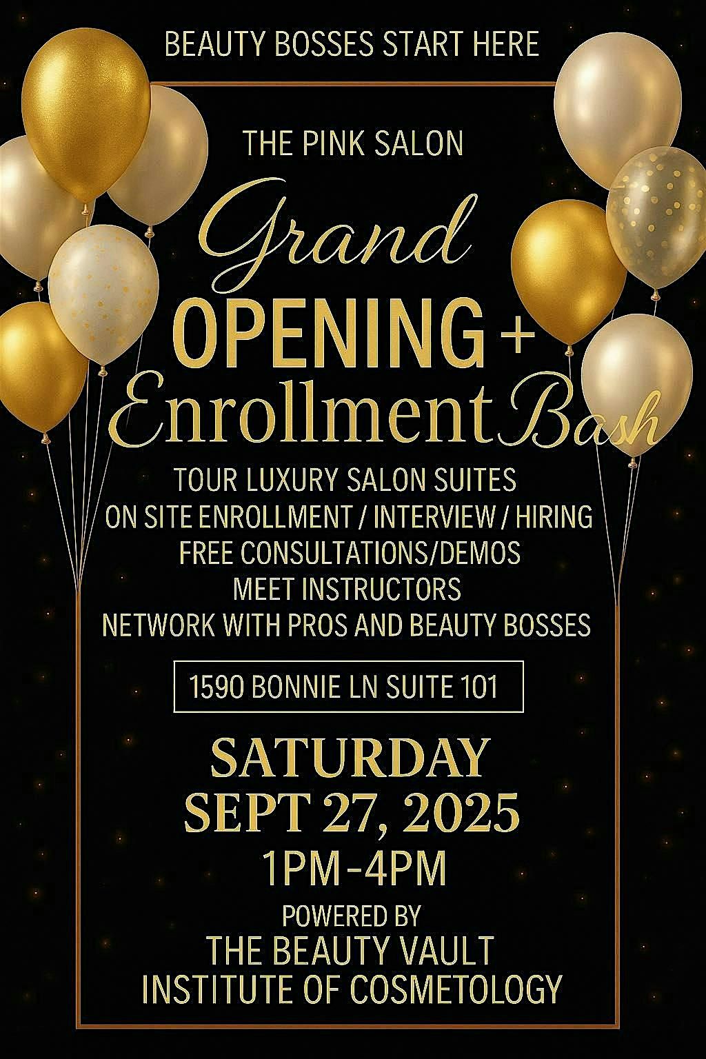 \u2728Grand Opening + Enrollment Bash\u2728