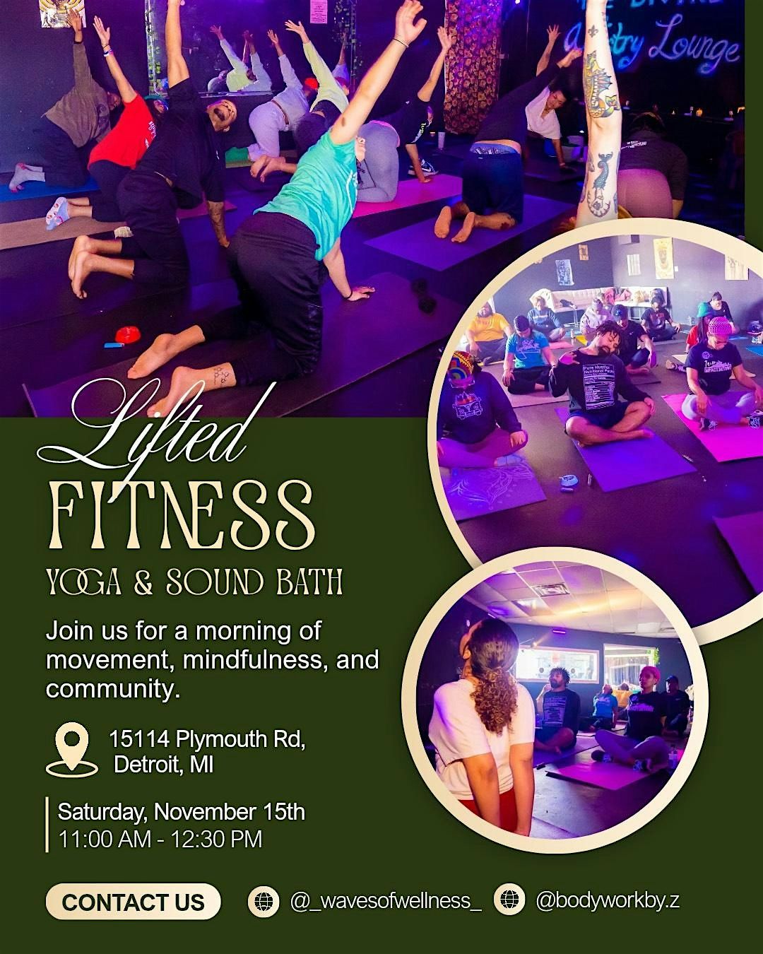Lifted Fitness Yoga + Sound Bath (DONATION BASED)