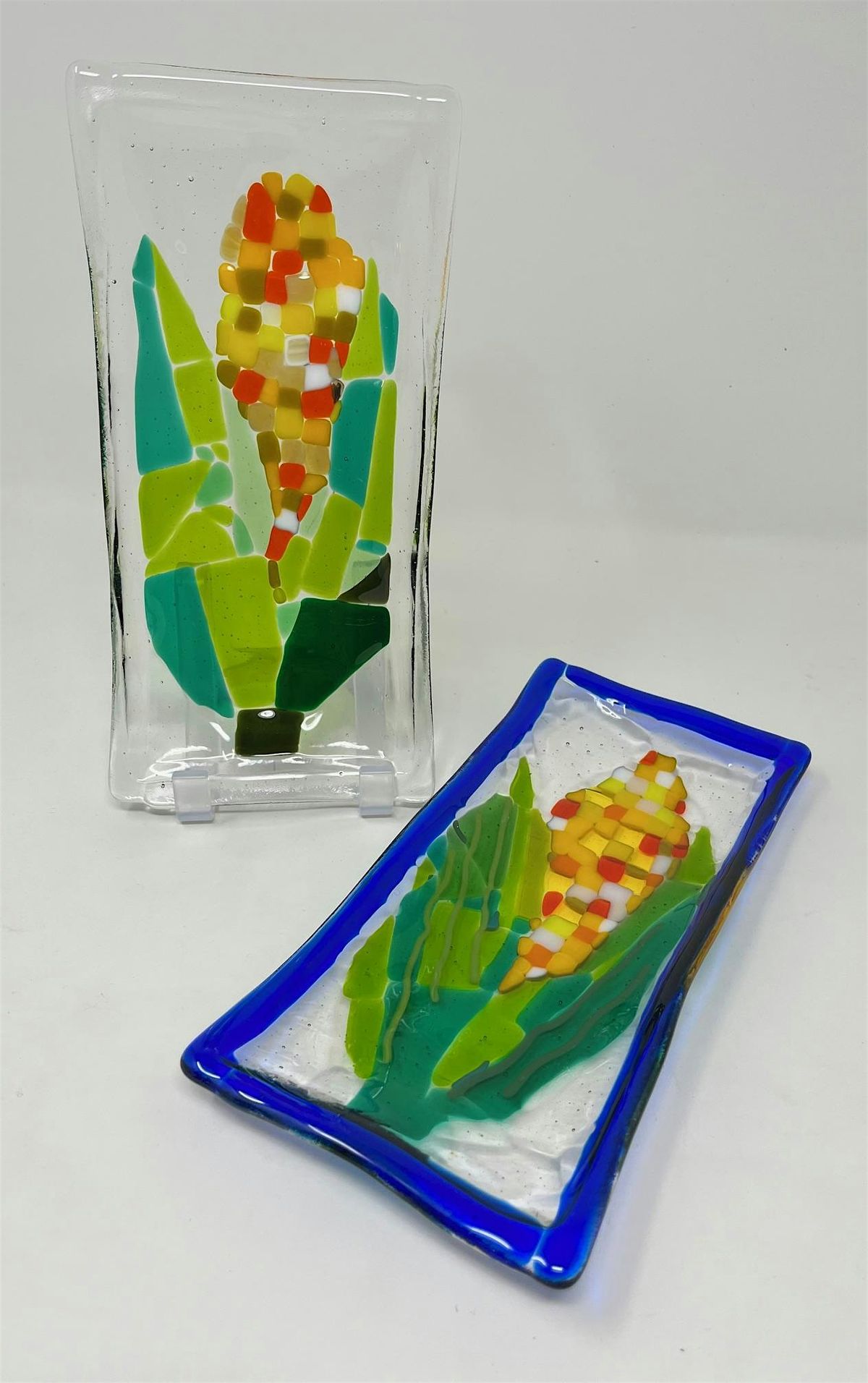 Slump a corn tray, or more fun options! Plan, cut, edge, glue, slump it.