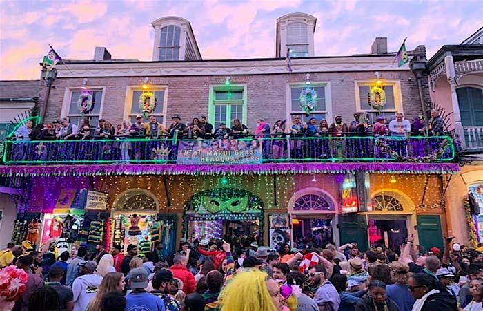 Night- Mardi Gras Balcony Experience