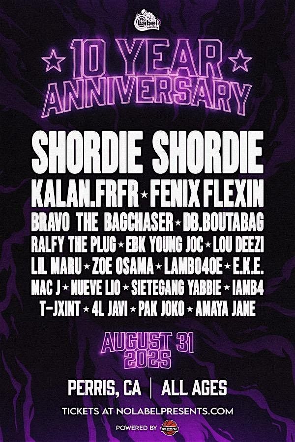 No Label Tour 10 Year Anniversary