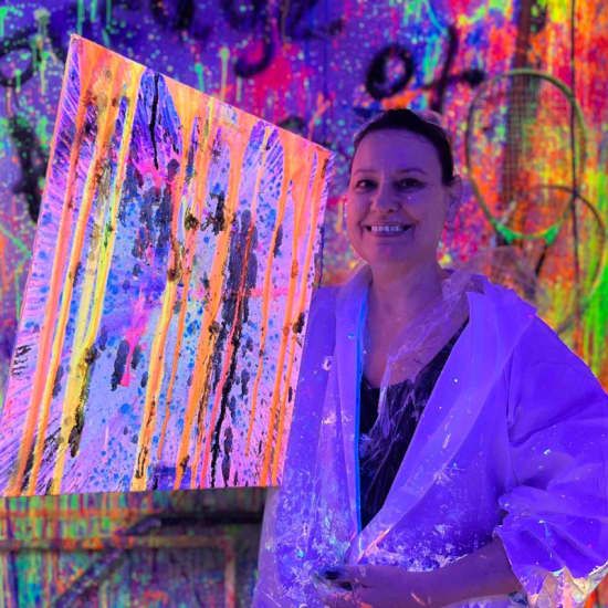 Garage of Art Chaos: Tampa\u2019s Wild Splash Paint Workshop