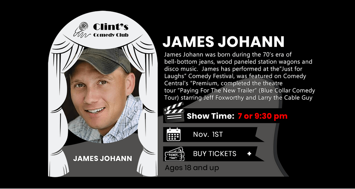 Comedian James Johann
