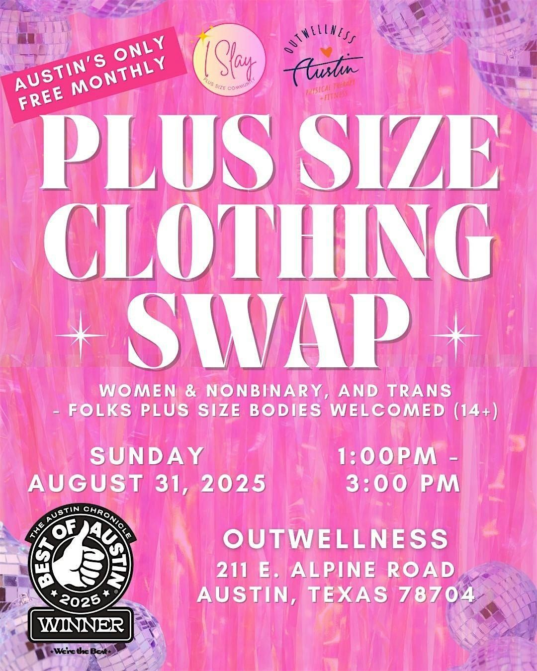 Austin's ONLY Free Monthly Plus Size Clothing Swap by I Slay