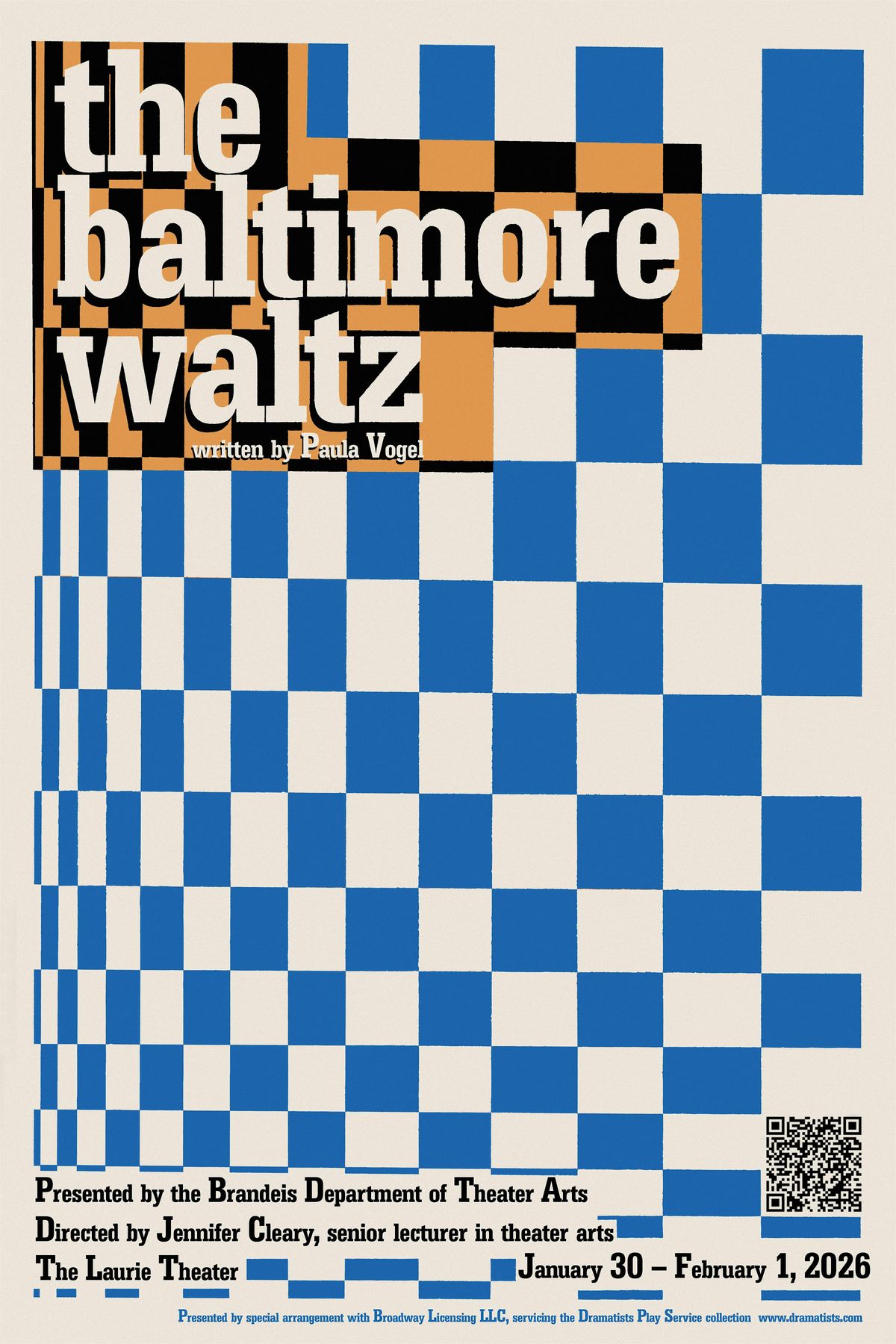 Auditions for The Baltimore Waltz at Brandeis