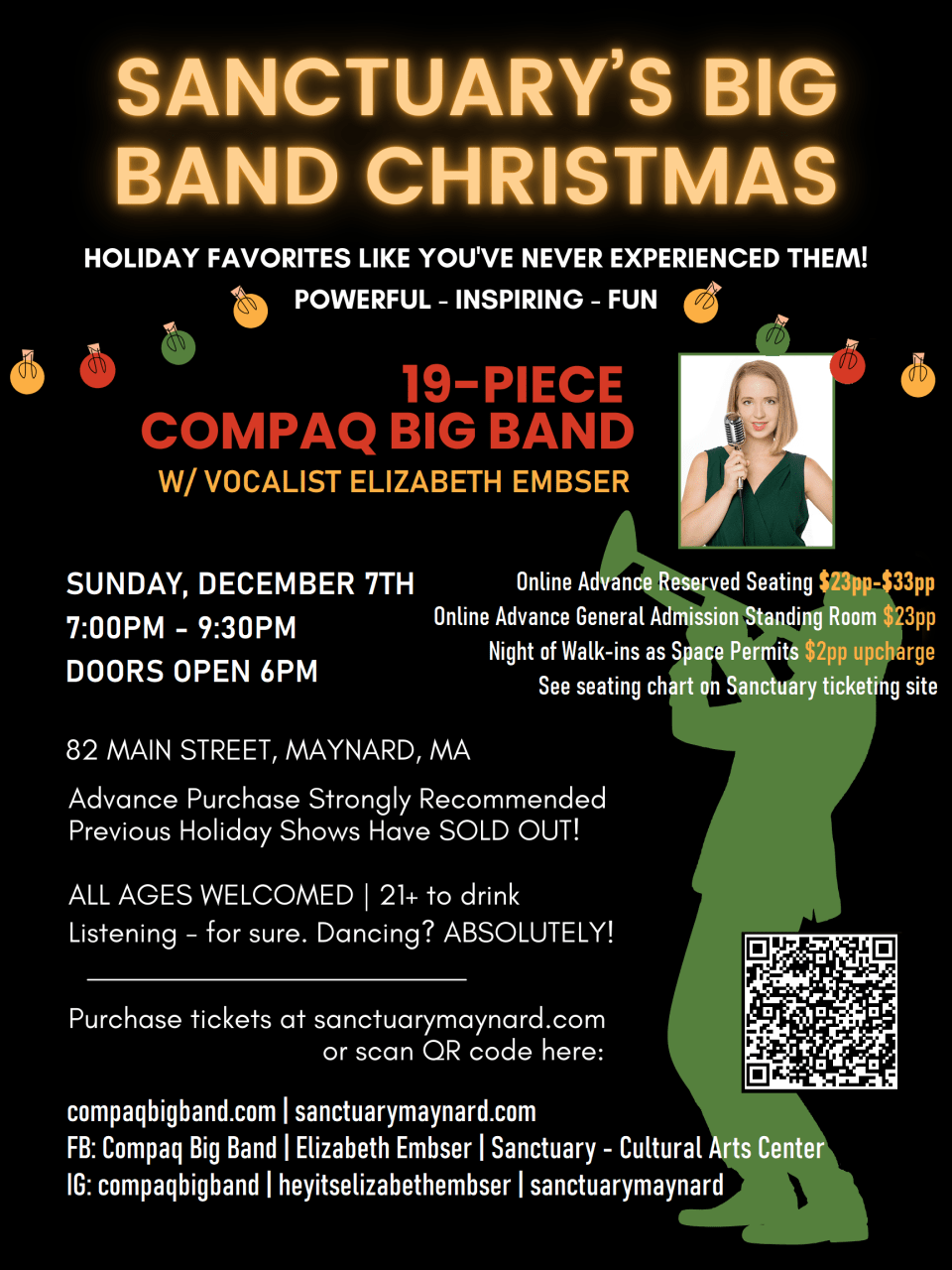 Compaq Big Band - A Big Band Christmas at City Winery - Boston
