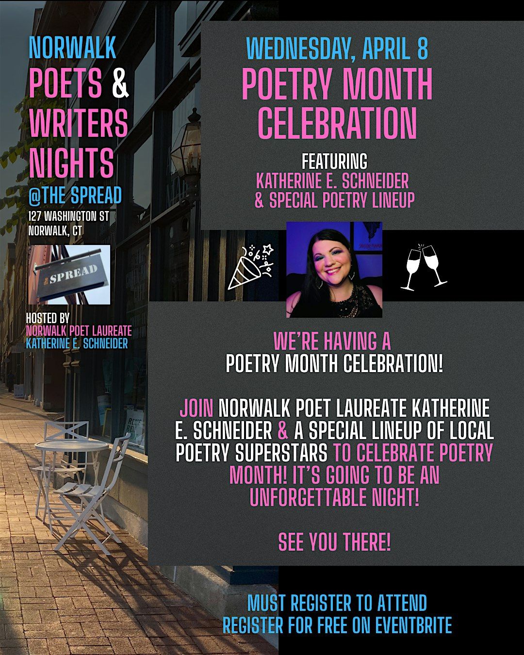 Norwalk Poets & Writers Night \u2013 Poetry Month Celebration!