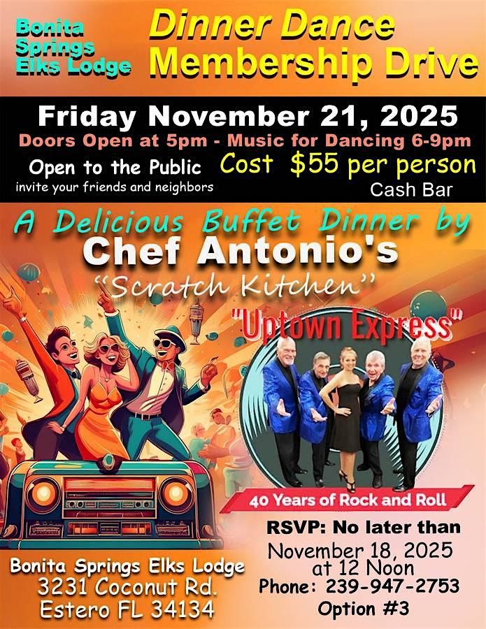 Dinner Dance Membership Drive (Estero)