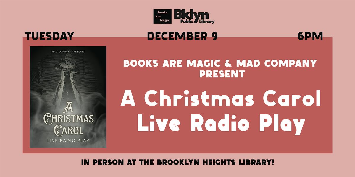 Offsite: MAD Company presents A Christmas Carol: Live Radio Play