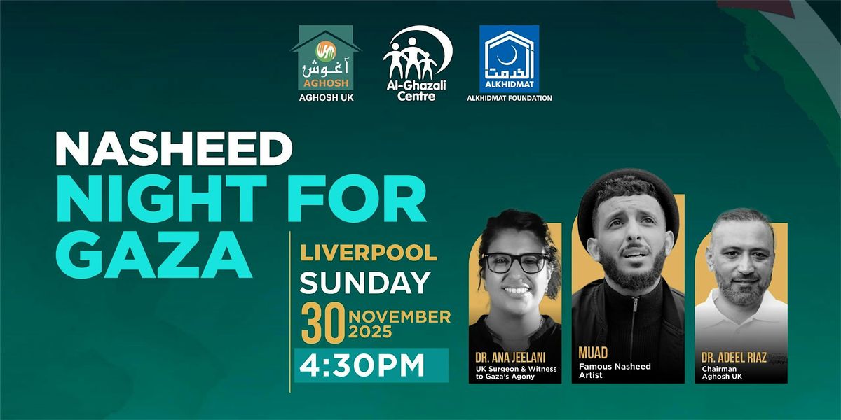 Nasheed Night for GAZA ORPHANS, Liverpool