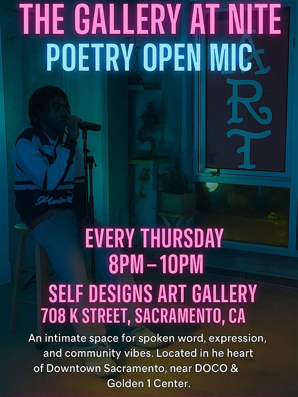 THE GALLERY AT NITE POETRY OPEN MIC!....