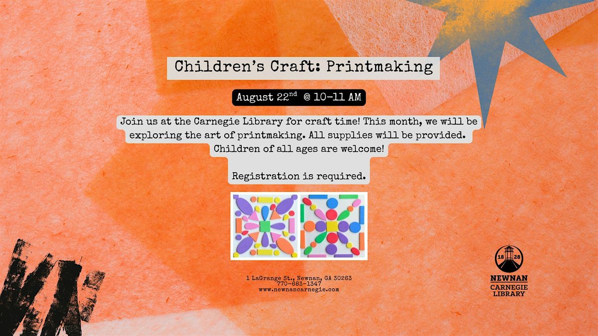 Children's Craft: Printmaking