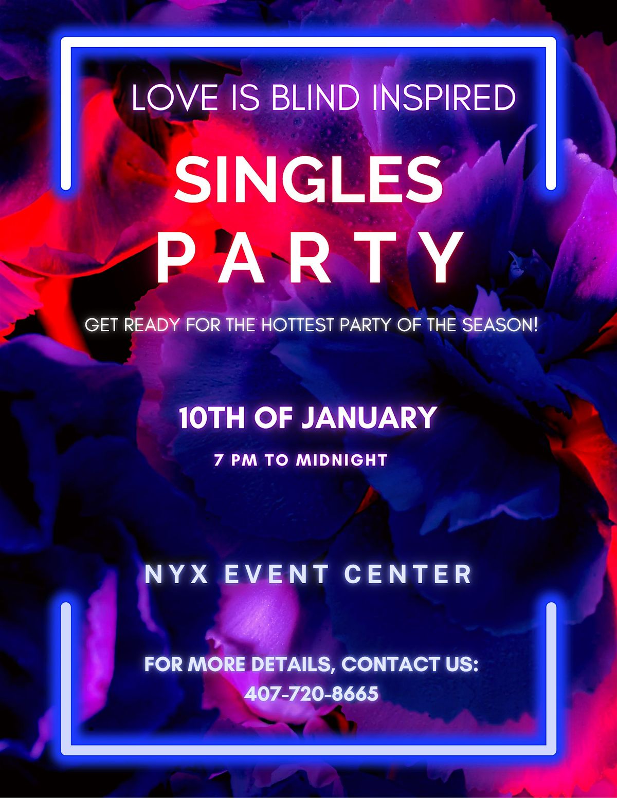 Love is Blind Inspired Dating Event