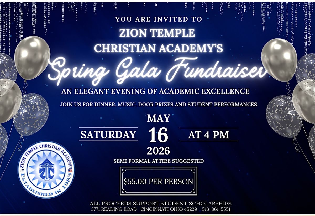 Zion Temple Christian Academy's Spring Gala