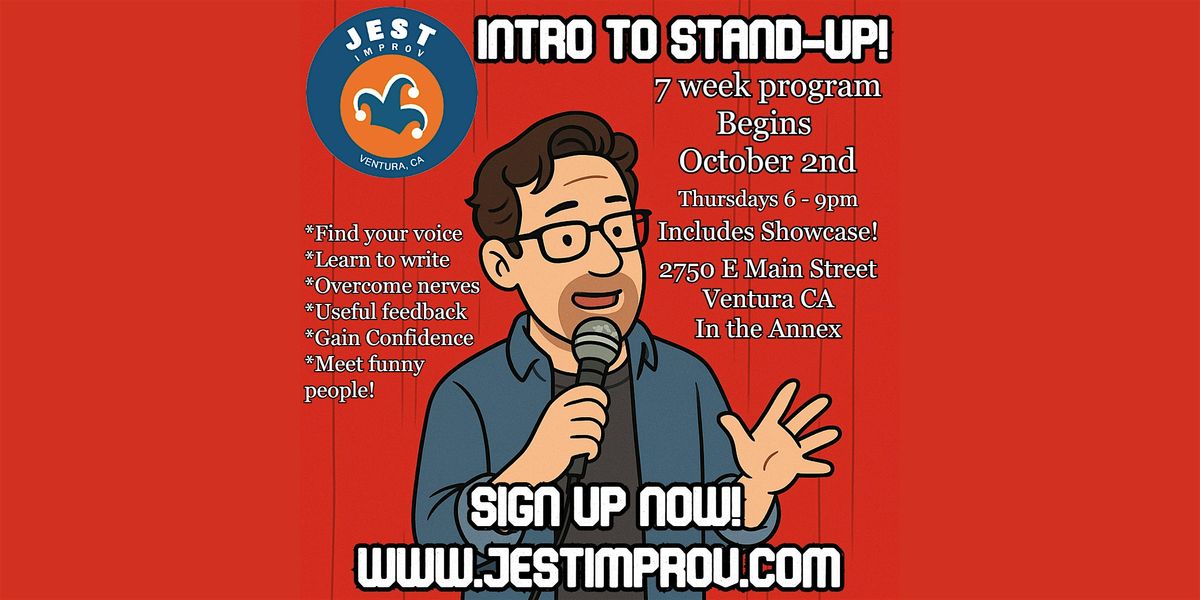 Jest Improv's Stand Up Comedy 101: Intro to Stand Up Program