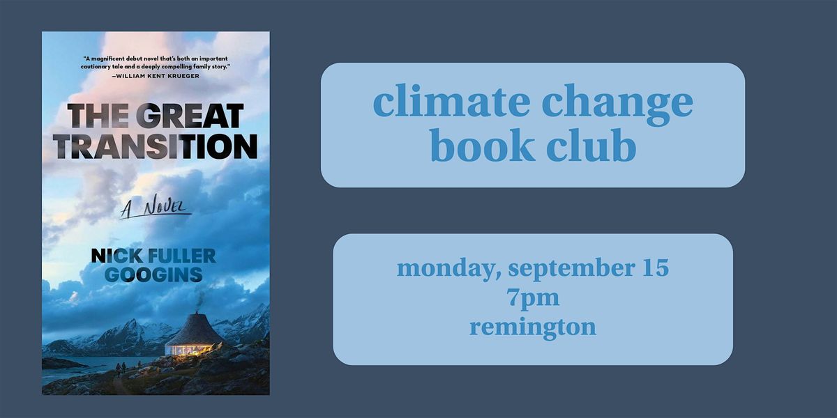 Climate Change Book Club - The Great Transition