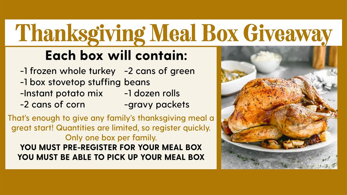 2025 Thanksgiving Meal Box Giveaway