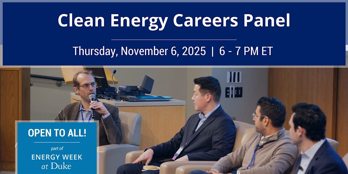 Clean Energy Careers Panel
