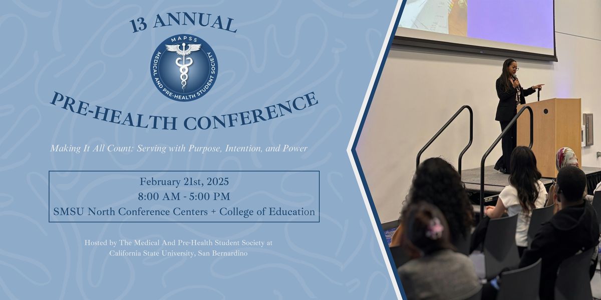 13th Annual MAPSS Pre-Health Conference