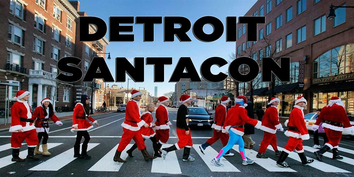 Detroit Corktown Santa Bar Crawl