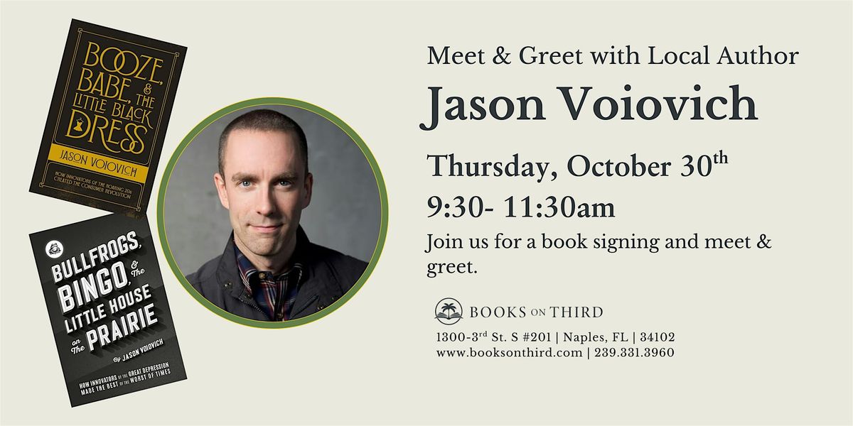 Meet & Greet with Jason Voiovich- Local Author Spotlight