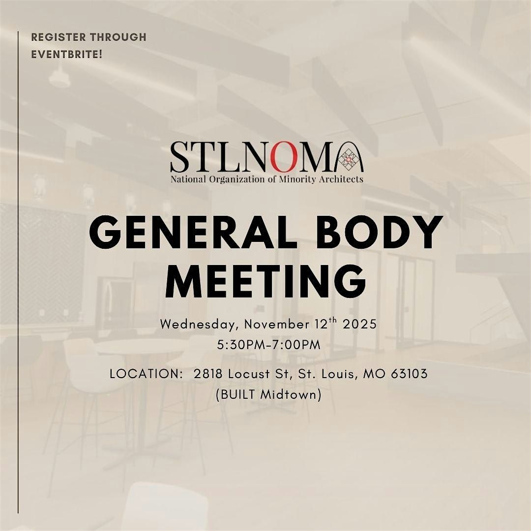 STL NOMA November 2025 General Body Meeting