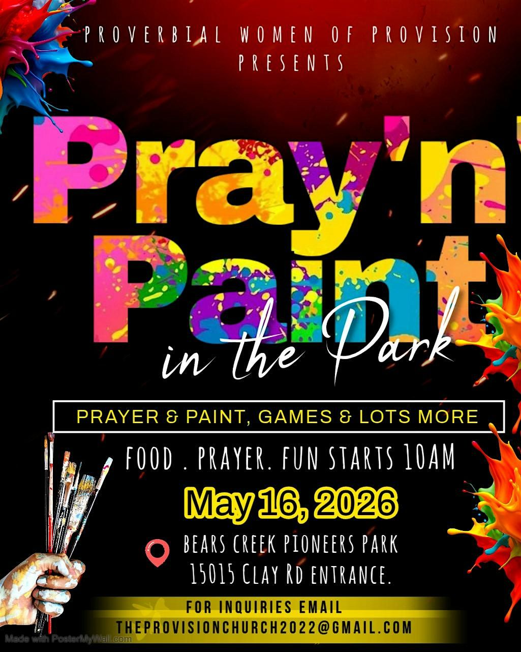 Prayer and Paint in the Park Party