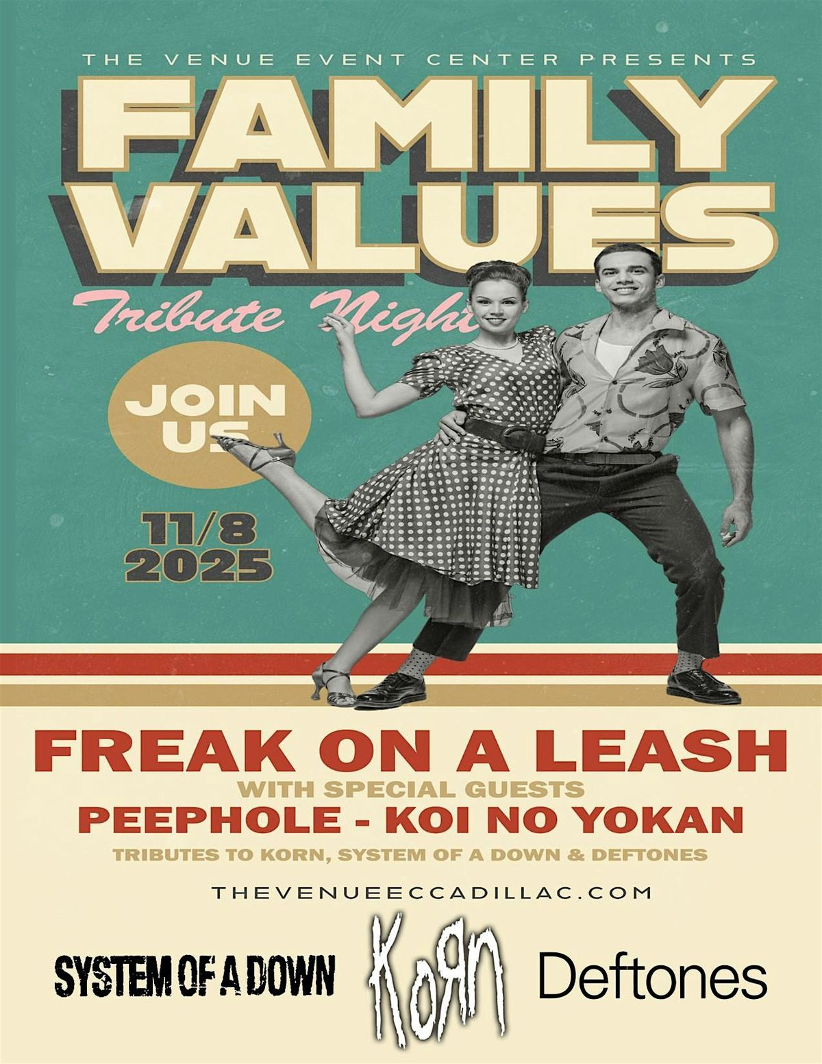 Family Values jam Betten baker stage