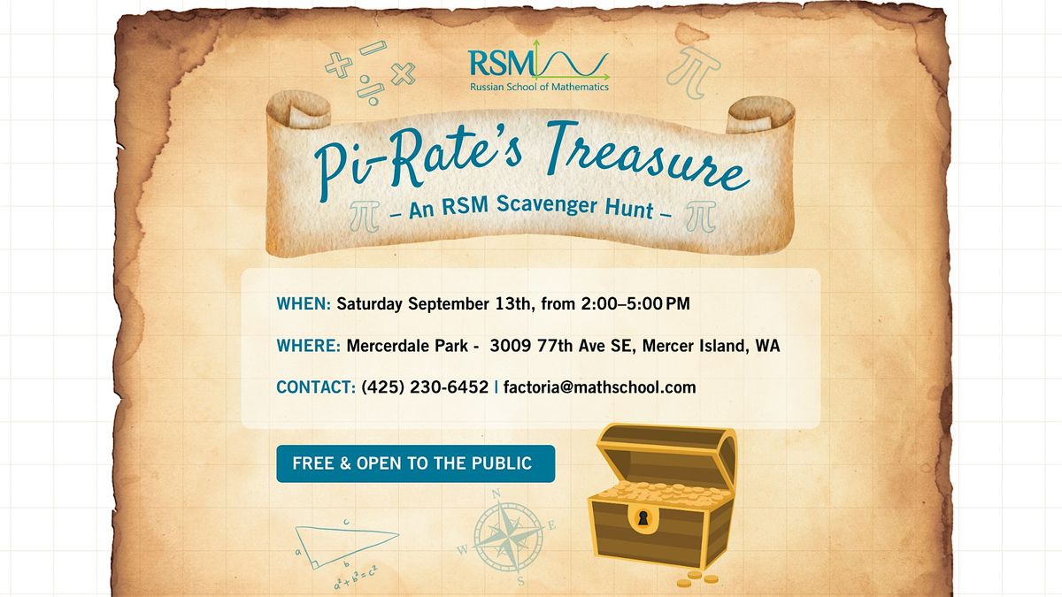 Pirate's Treasure Scavenger Hunt on Mercer Island