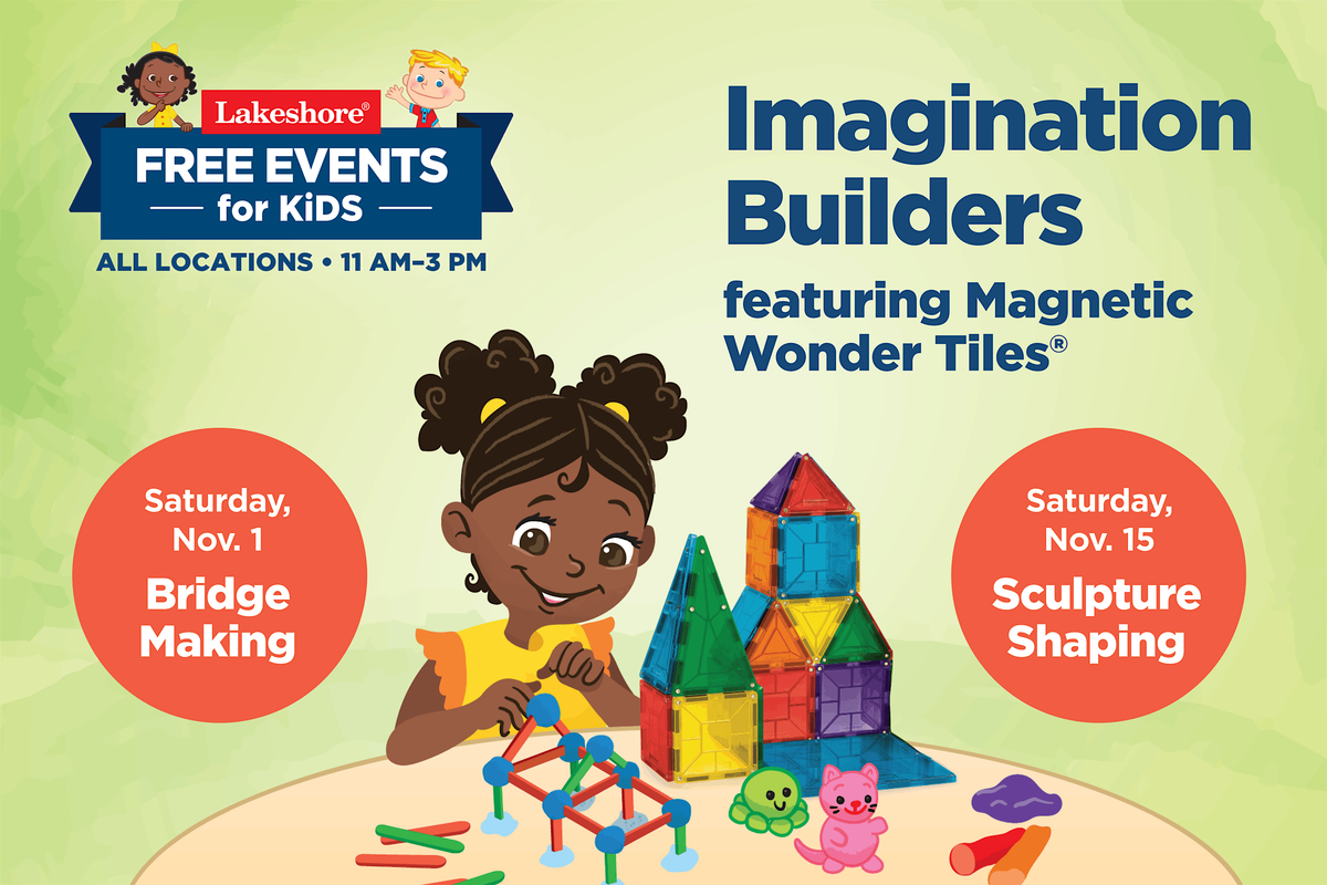Free Kids Event: Imagination Builders Ft. Magnetic Wonder Tiles (S Phoenix)