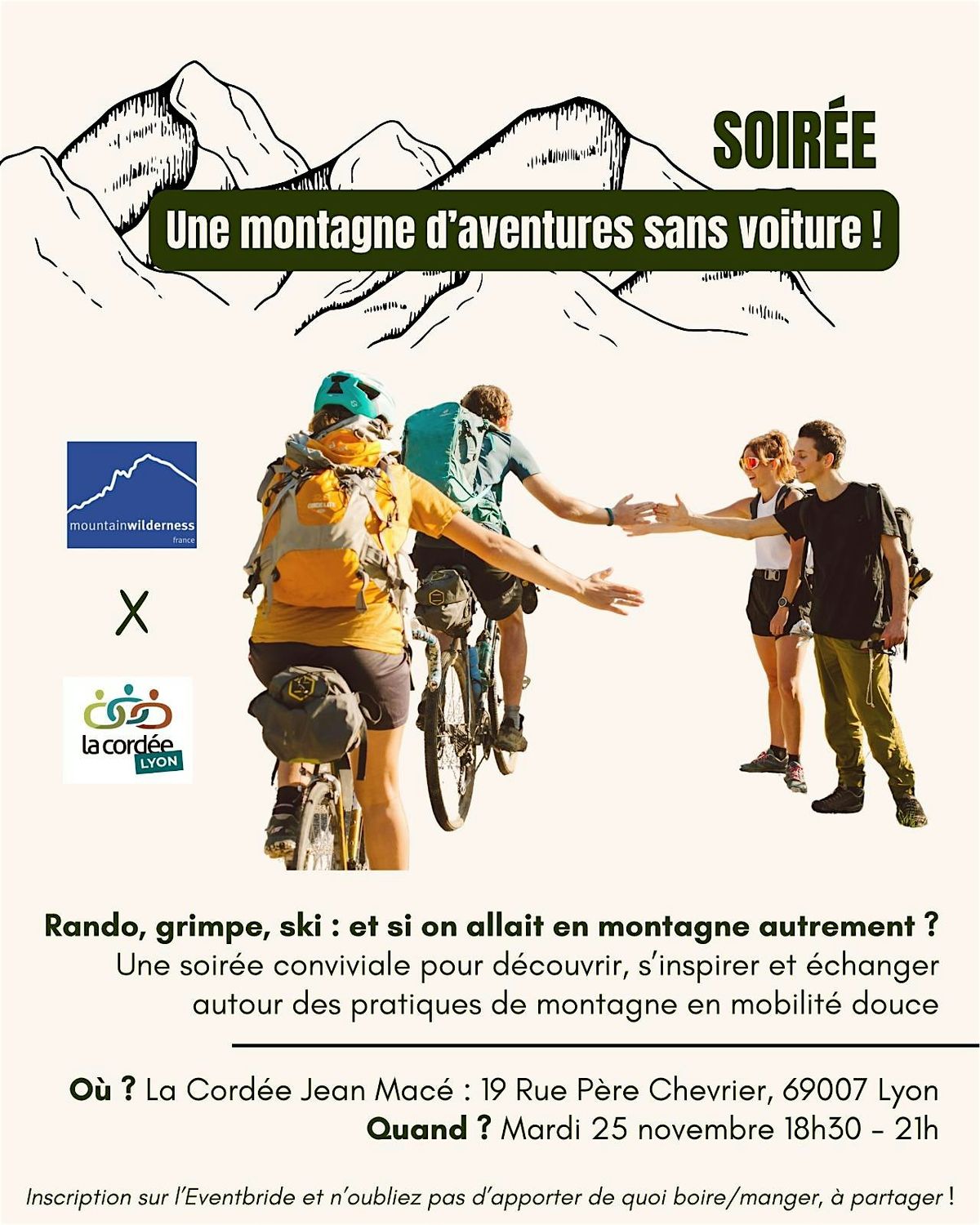 Une montagne d'aventures sans voiture !