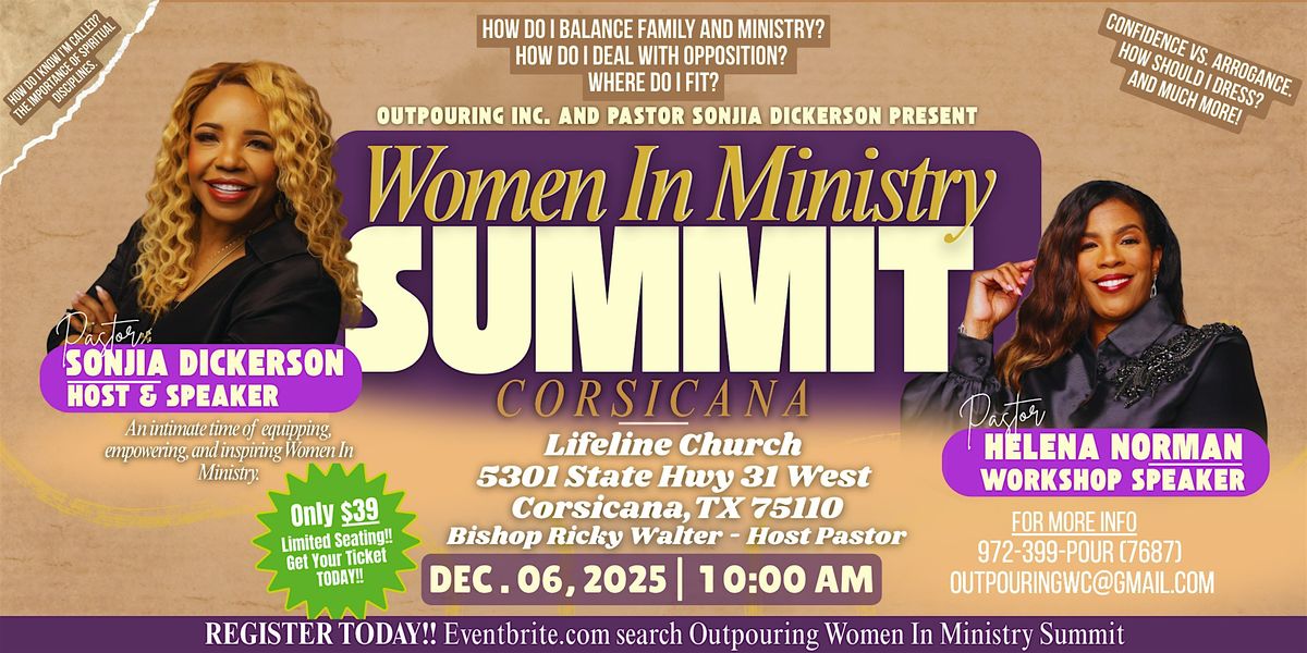 OUTPOURING - WOMEN IN MINISTRY SUMMIT