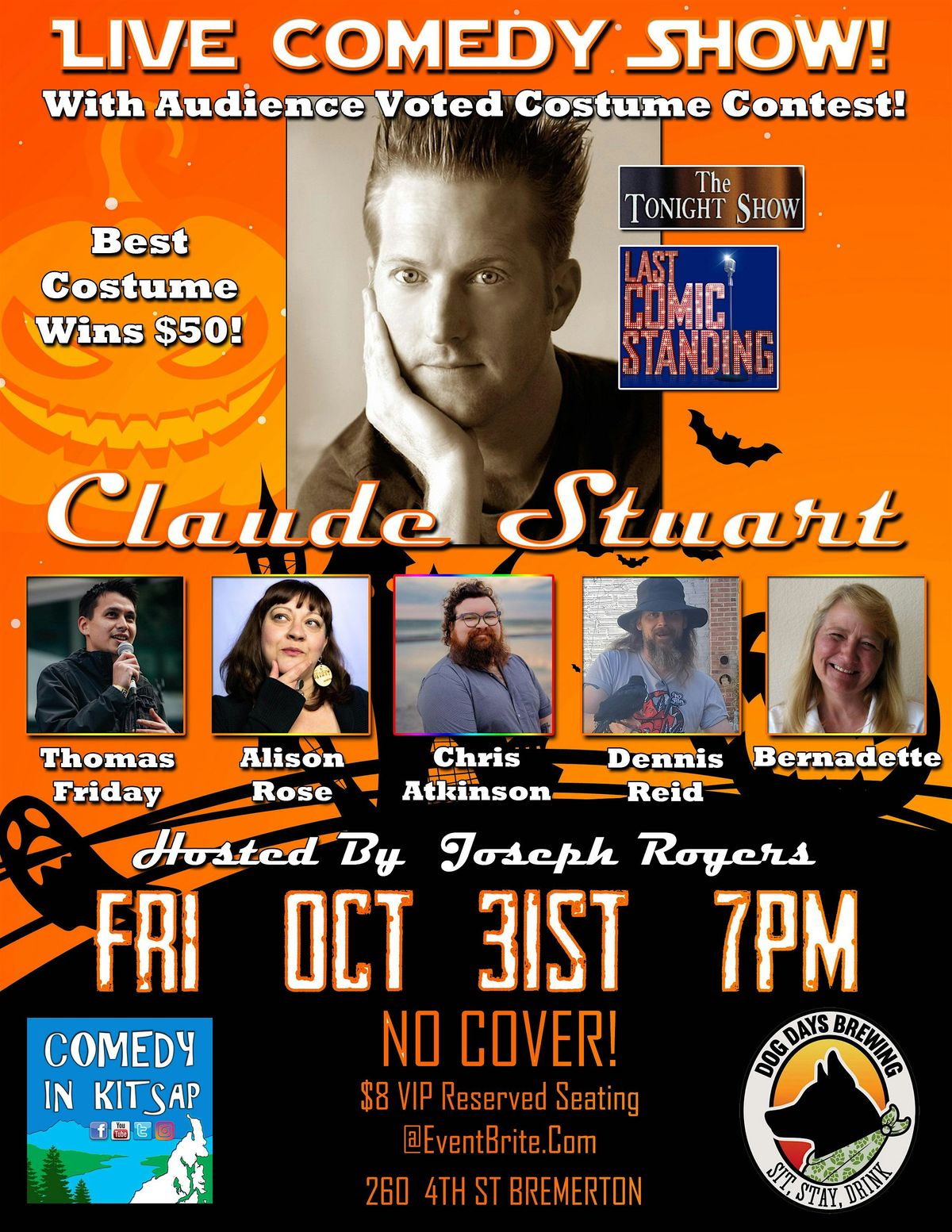 Costume Contest Comedy Show at Dog Days Brewing!