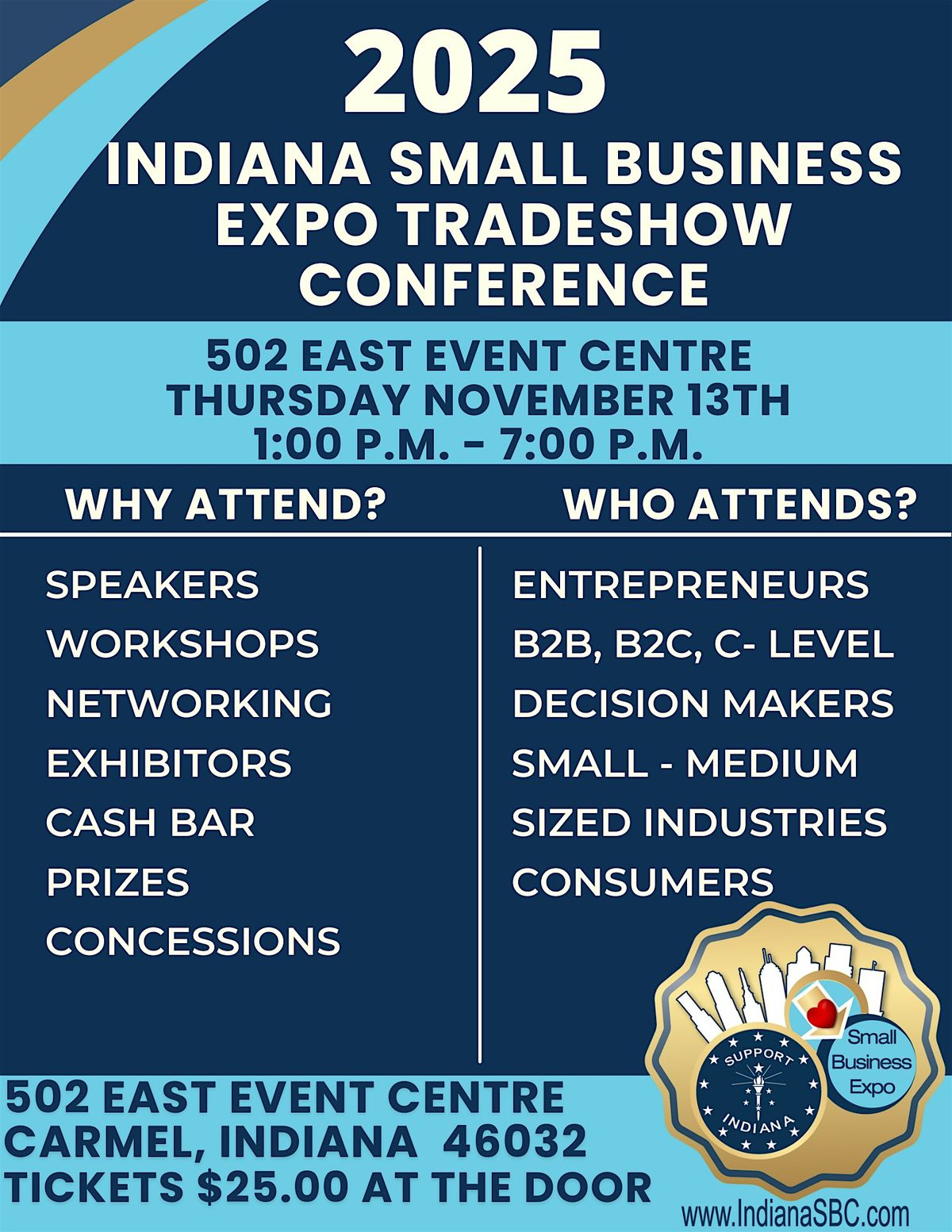 2025 INDIANA SMALL BUSINESS EXPO TRADESHOW CONFERENCE