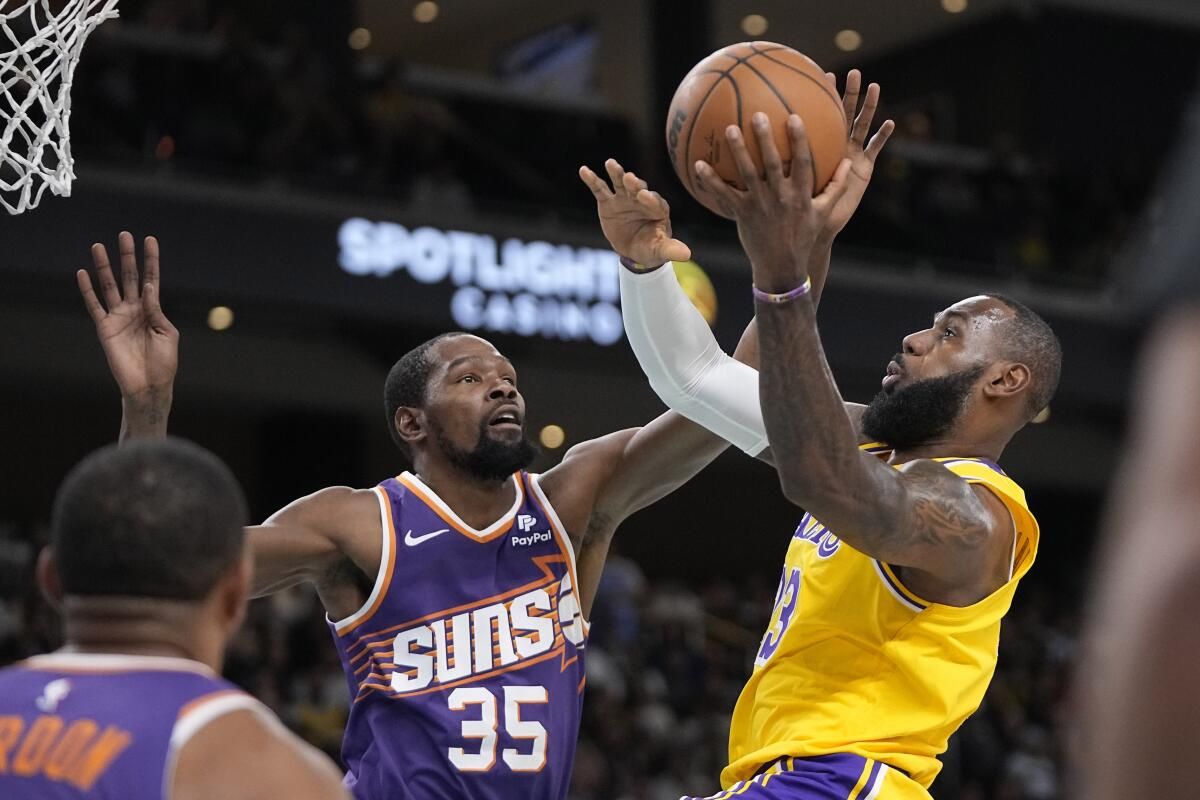 NBA Preseason - Phoenix Suns at Los Angeles Lakers at Acrisure Arena