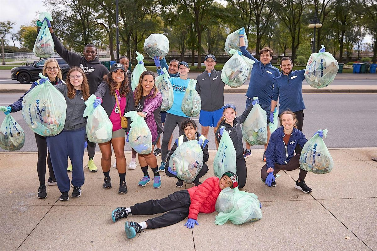 Plogging with the Bank of America Chicago Distance Series
