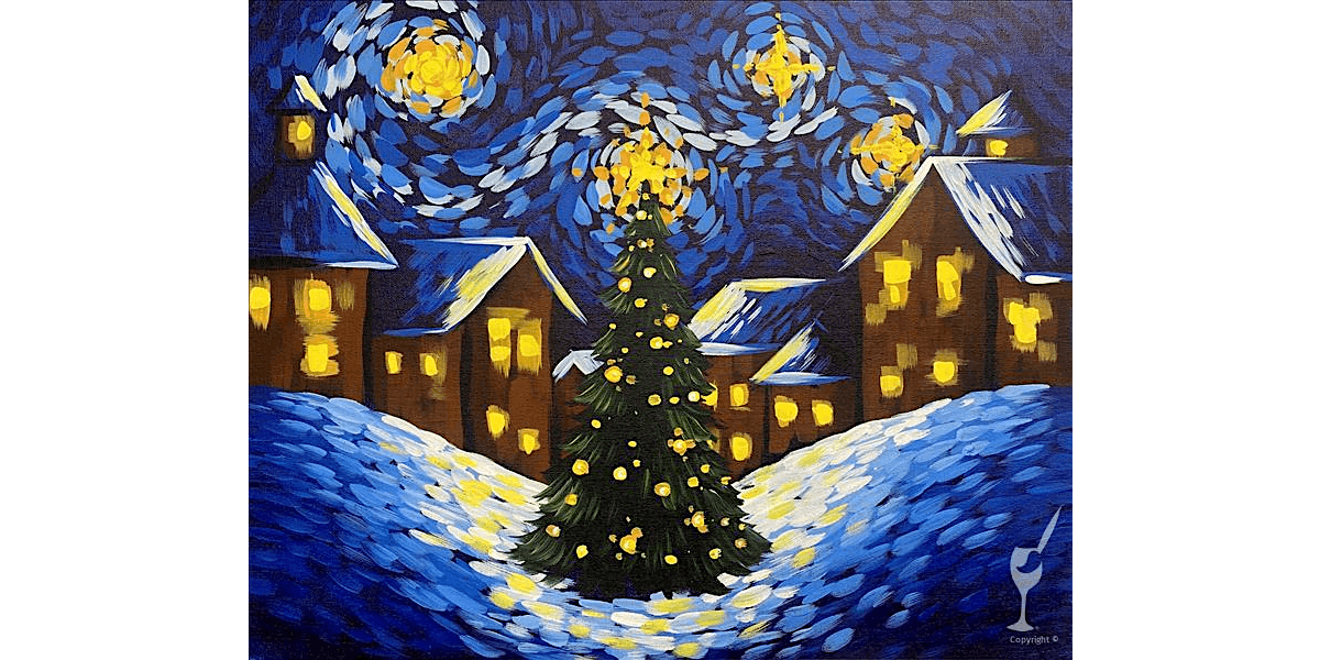 Van Gogh's Town Square - Paint and Sip in Austin | Classpop!\u2122