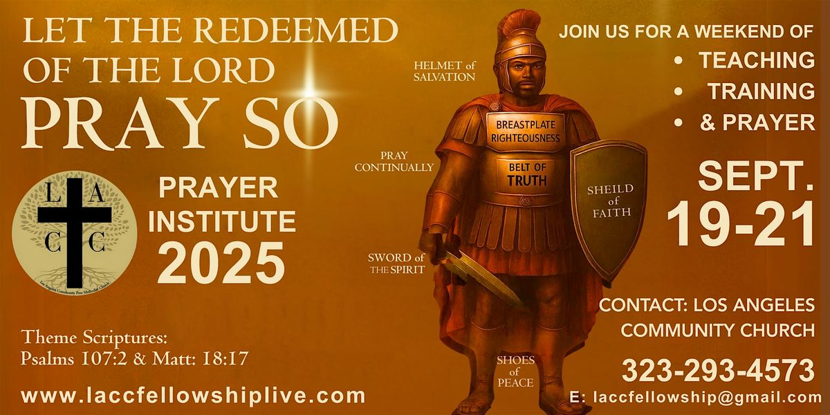 2025 Prayer Institute: Let the Redeemed of the Lord Pray So