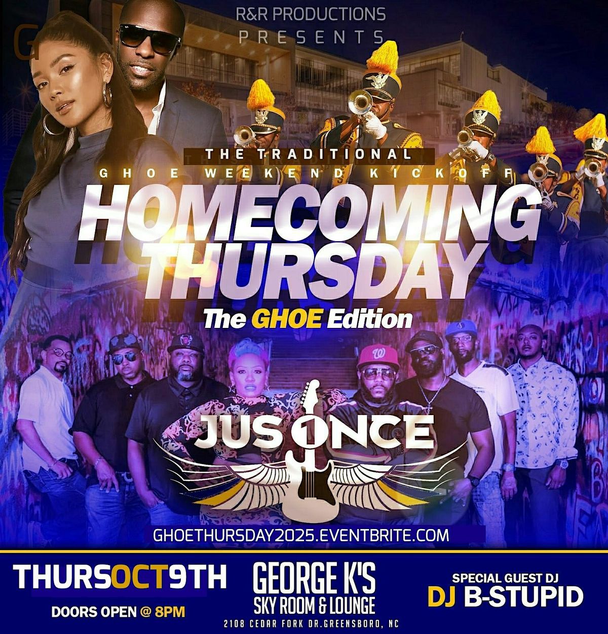 GHOE Thursday Night- w\/ The Jus Once Band, DJ B-Stupid & More
