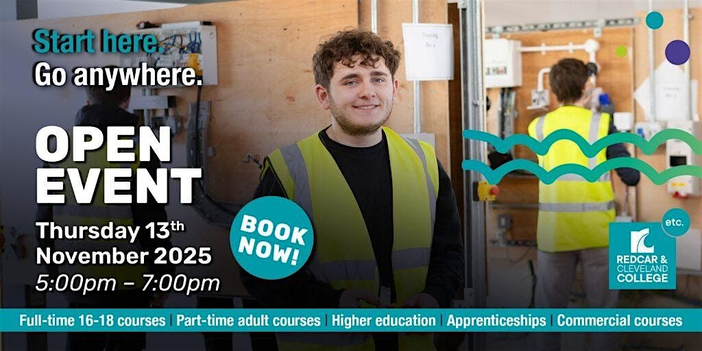 Redcar and Cleveland College November Open Event 2025
