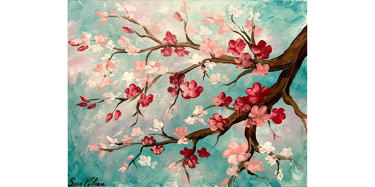 Beautiful Cherry Blossoms - Paint and Sip in Denver | Classpop!\u2122