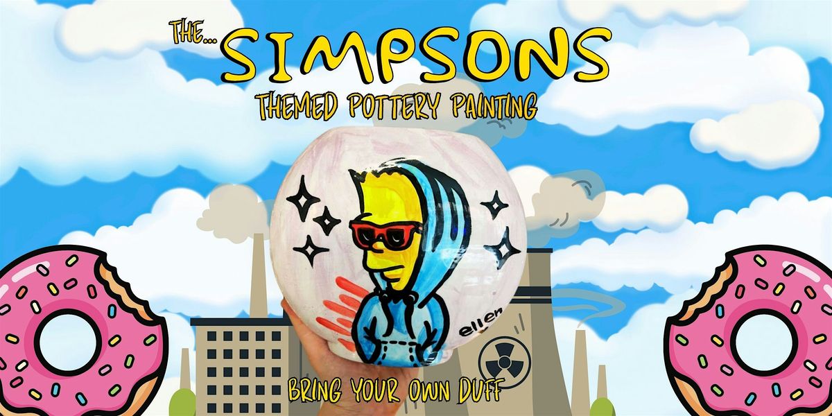 The Simpsons Themed Pottery Painting & Quiz