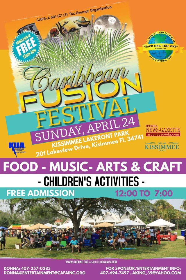 CAFA FUSION FESTIVAL | Kissimmee Lakefront Park | April 24, 2022