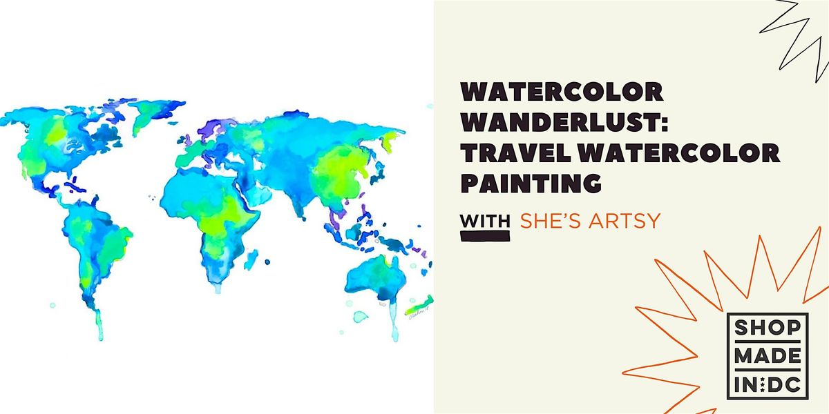 Watercolor Wanderlust: Travel Watercolor Painting with She's Artsy