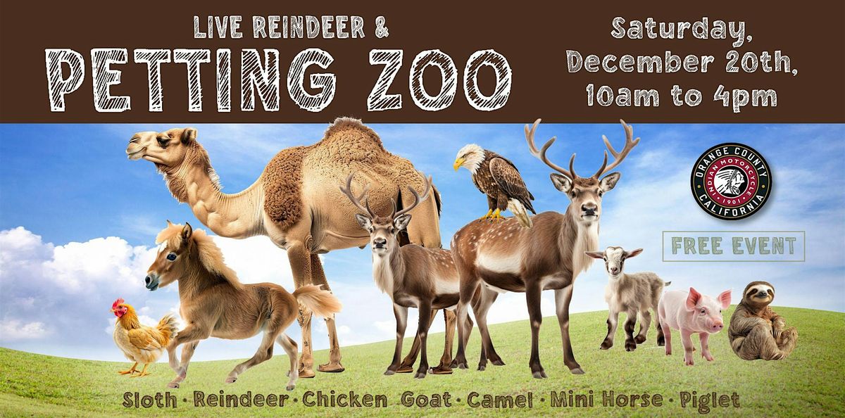 Live Reindeer & Petting Zoo
