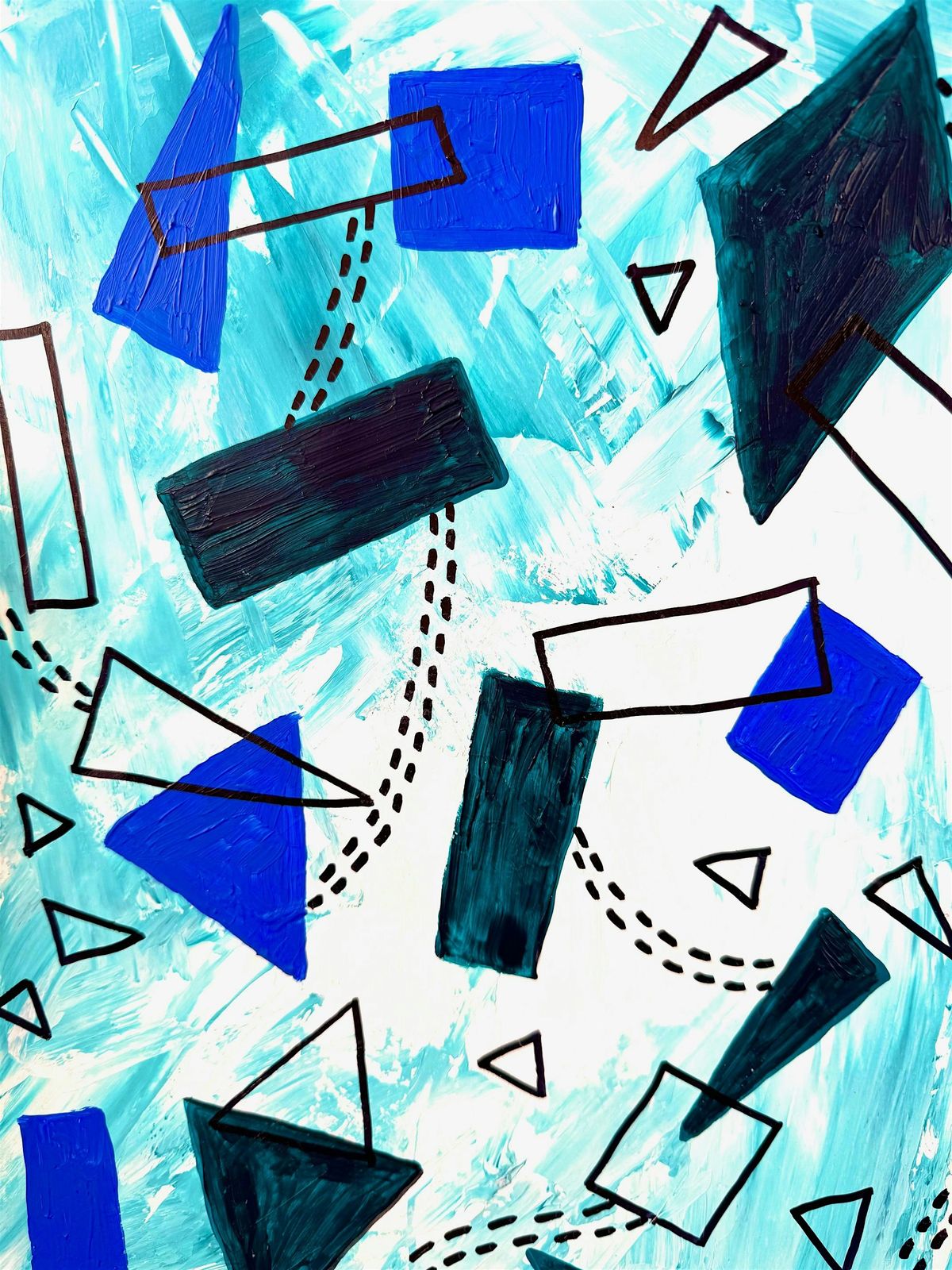 Paint the Colourful 90s on Canvas