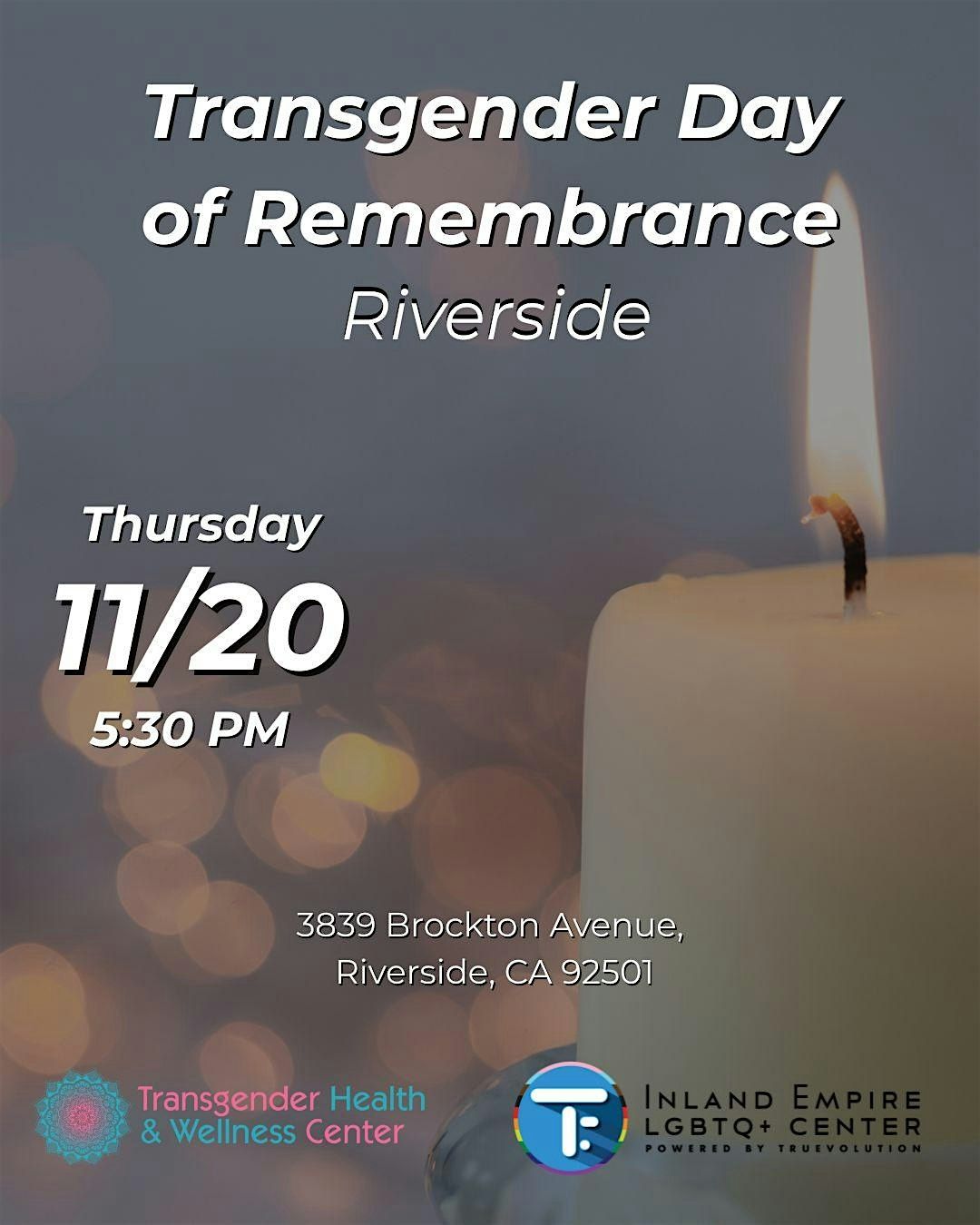Transgender Day of Remembrance - Riverside
