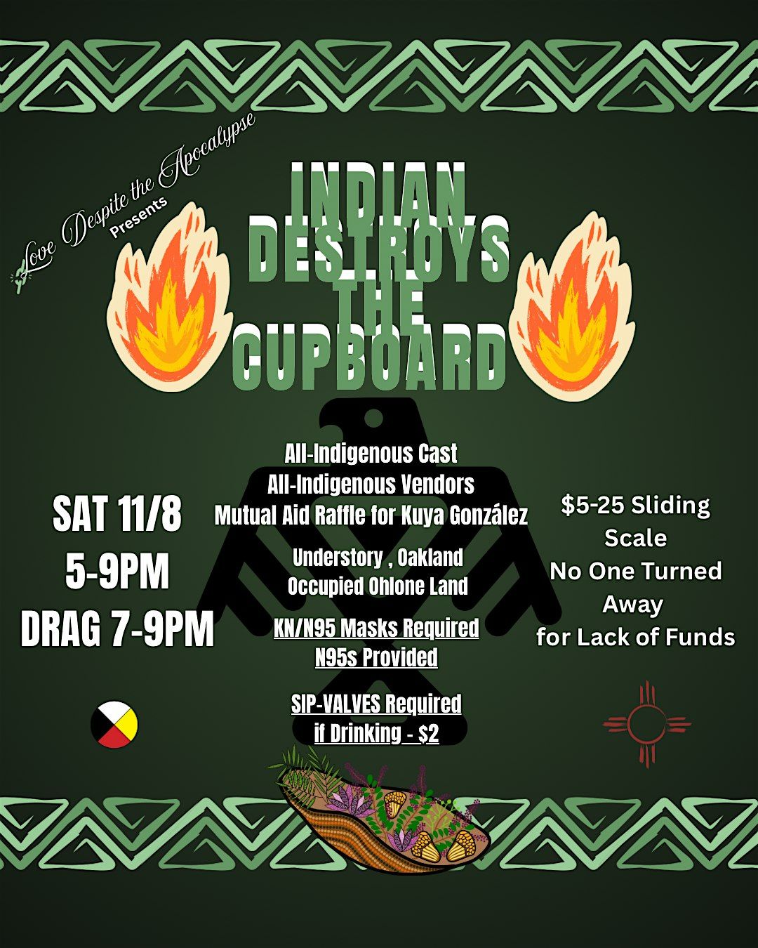 INDIAN DESTROYS THE CUPBOARD